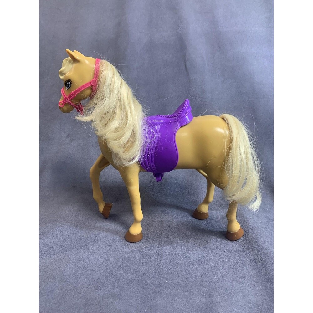 Barbie Tawny Tan Palomino Horse Saddle Bridle Danin' Fun Horse